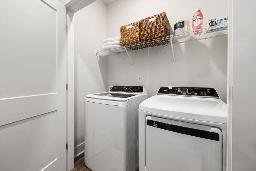 Full-size washer and dryer included in every HARMON Jefferson Village townhome