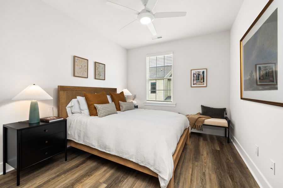 Secondary bedroom in a HARMON Jefferson Village townhome